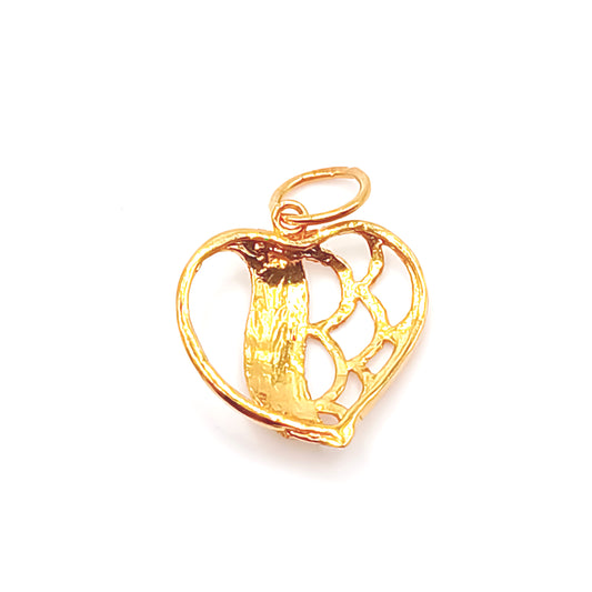 22K / 916 Gold - Heart Pendant - 1.44 gm