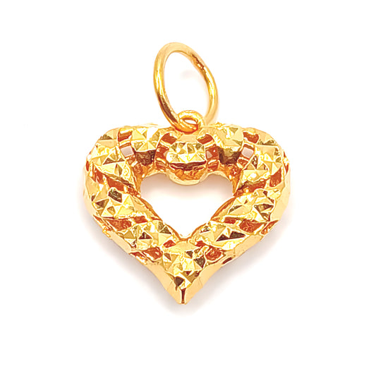 22K / 916 Gold - Combe Heart Pendant - 4.40 gm