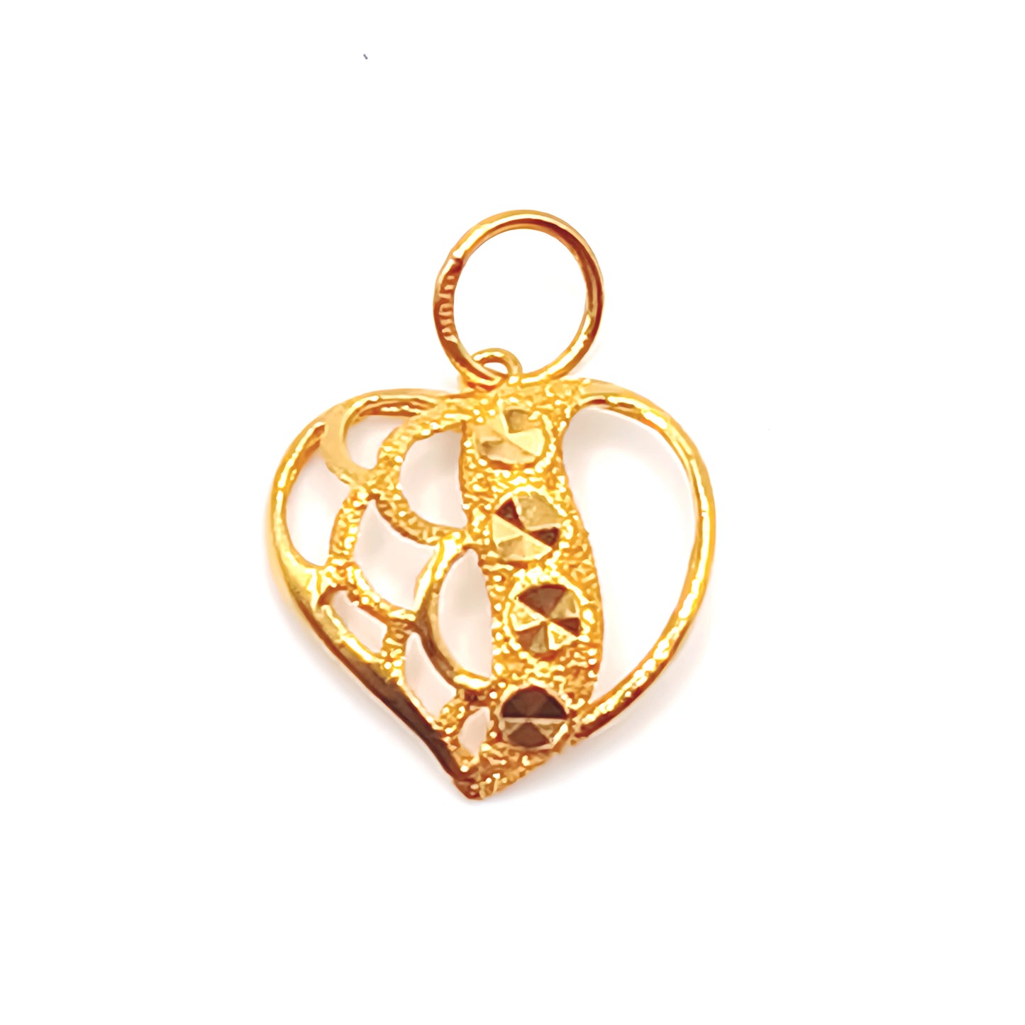 22K / 916 Gold - Heart Pendant - 1.44 gm
