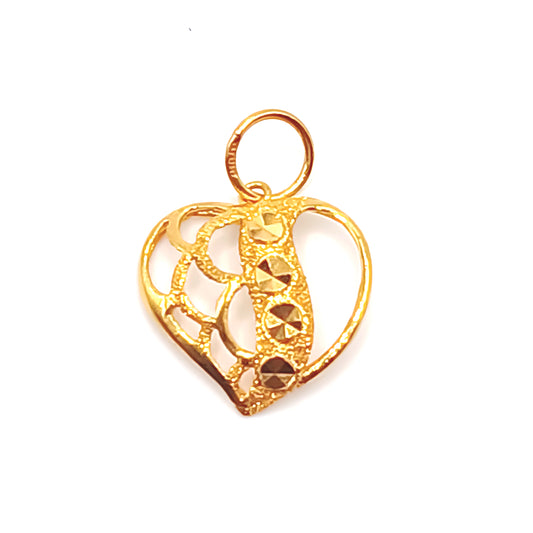 22K / 916 Gold - Heart Pendant - 1.44 gm