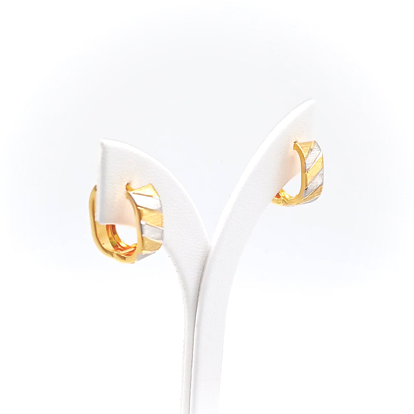 22K / 916 Gold - Inspire Jubilee Double Tone Rim Earring - 2.68 gm
