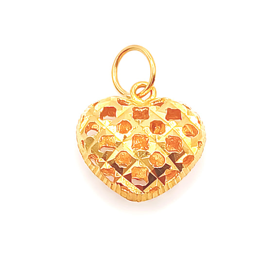22K / 916 Gold - Heart Pendant - 1.72 gm