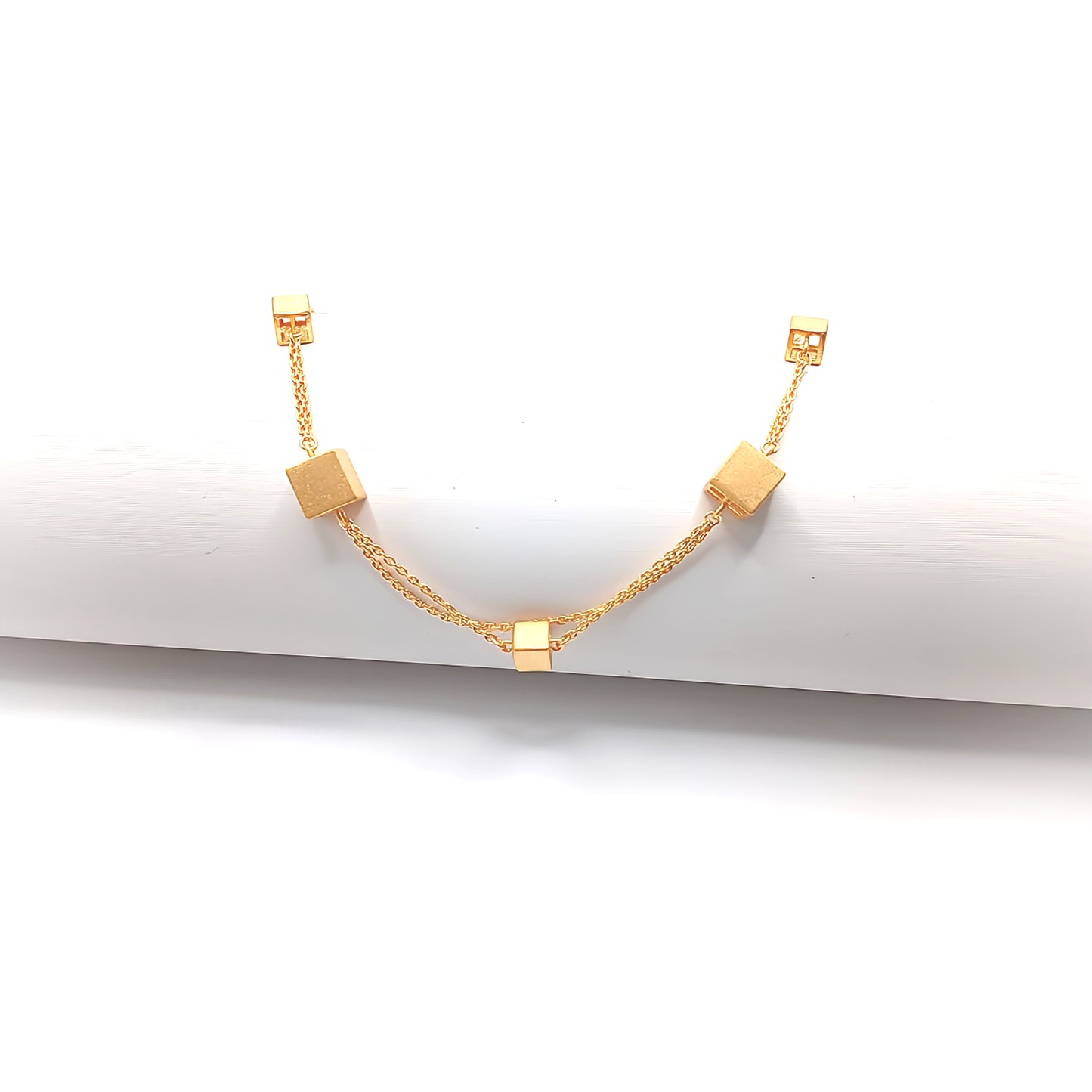 22K / 916 Gold - 5 Cubes Bracelet - 8.24 gm