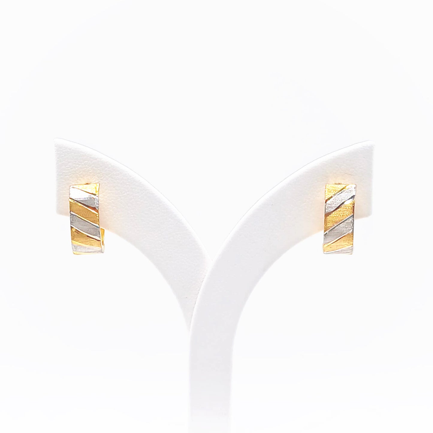 22K / 916 Gold - Inspire Jubilee Double Tone Rim Earring - 2.68 gm