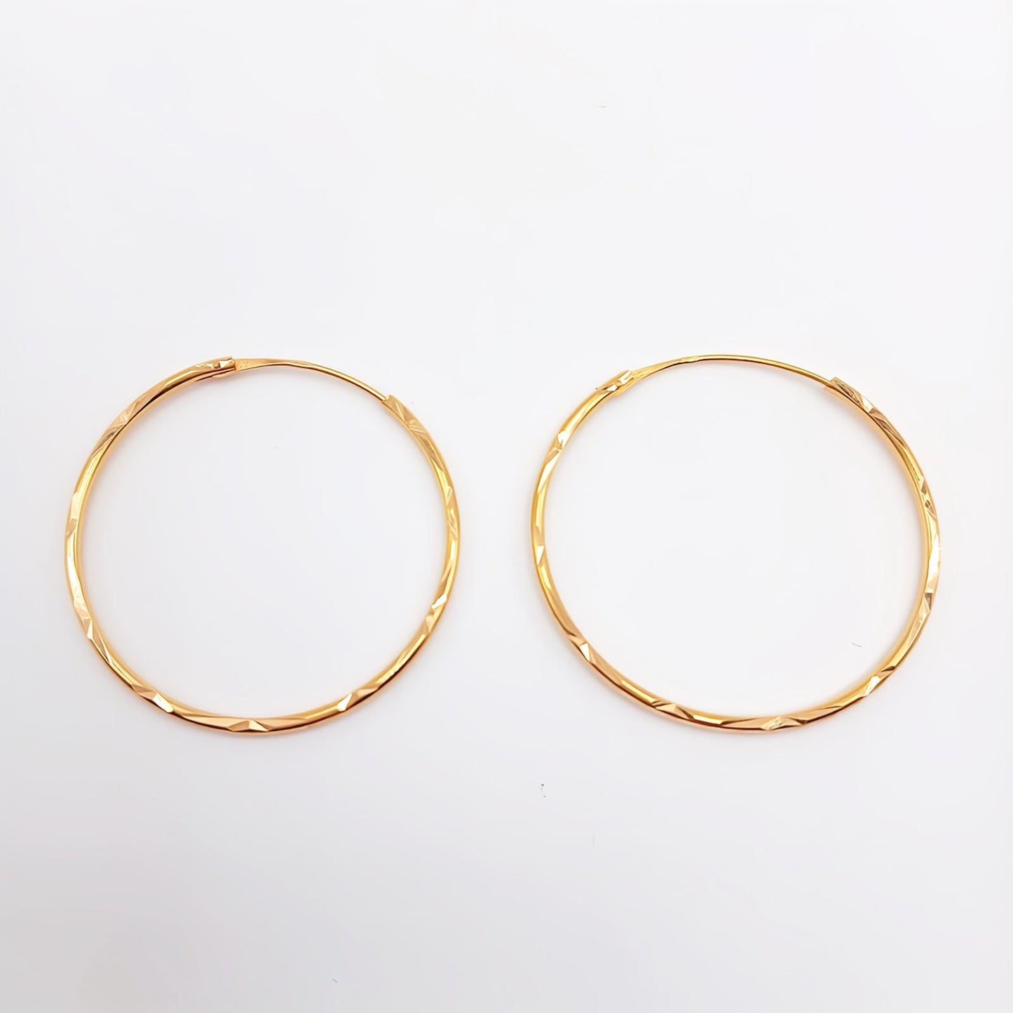 22K / 916 Gold - Round Continental Earring - 1.63 gm