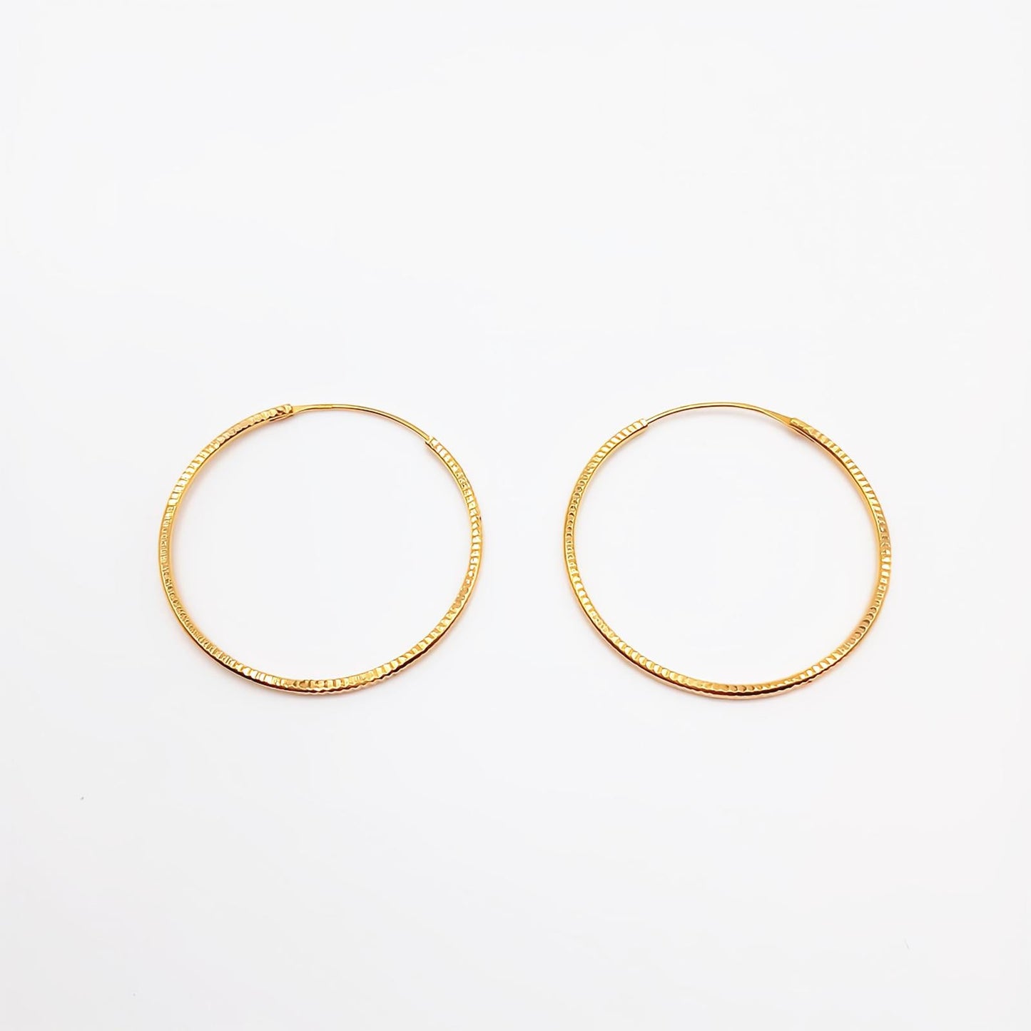 22K / 916 Gold - Round Continental Earring - 1.81 gm