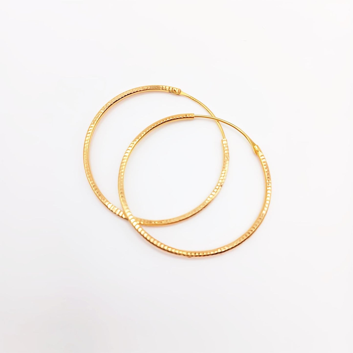 22K / 916 Gold - Round Continental Earring - 1.81 gm
