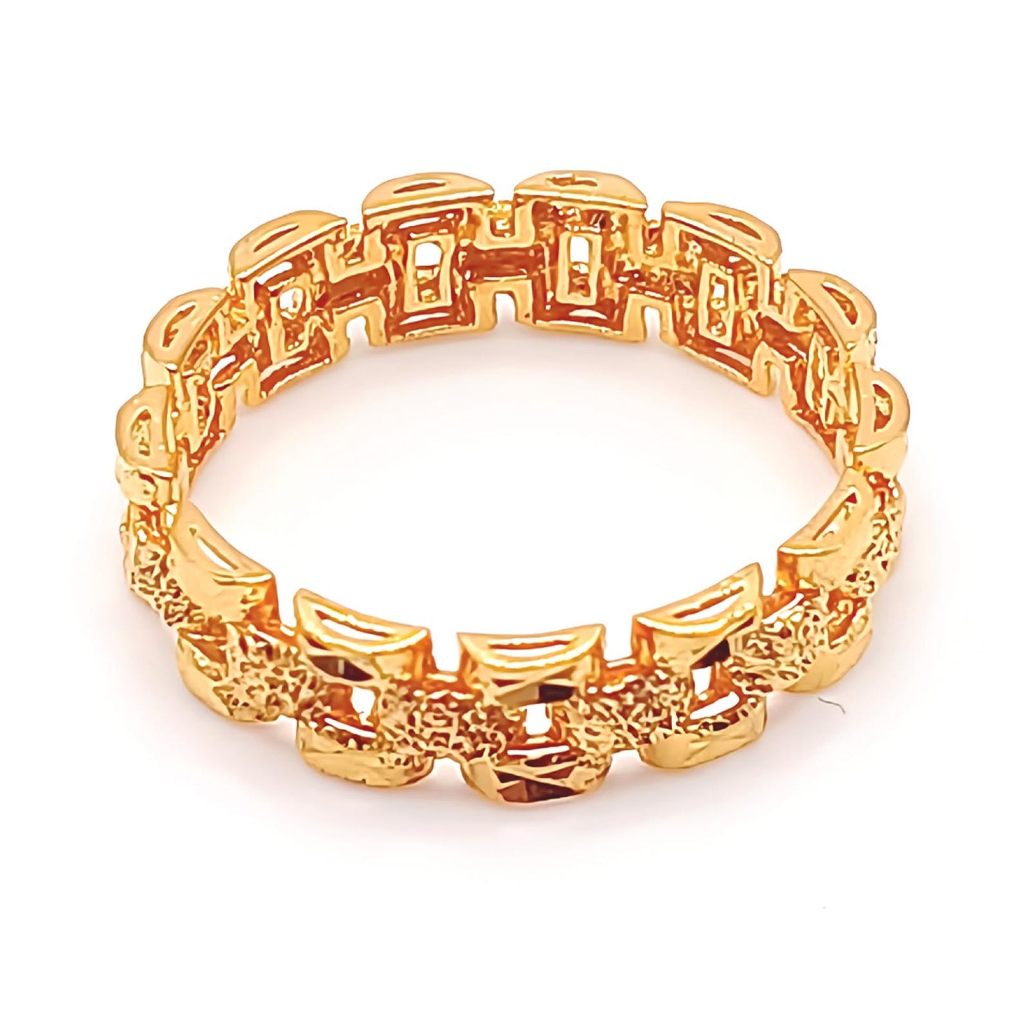 22K / 916 Gold - D/C Rolex Ring - 3.12 gm