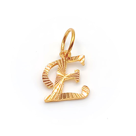 22K / 916 Gold - Alphabet Pendant Letter: E - 0.87 gm