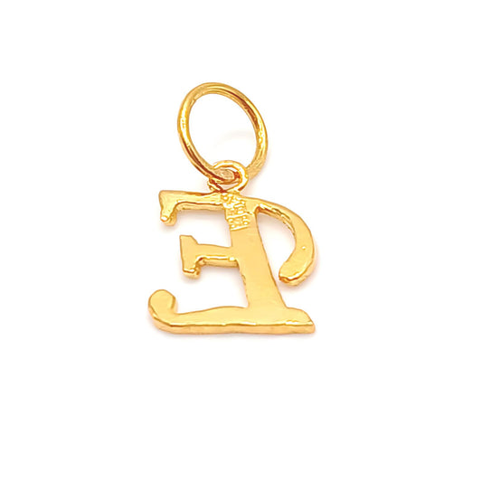 22K / 916 Gold - Alphabet Pendant Letter: E - 0.87 gm