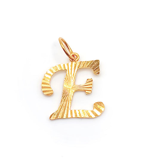 22K / 916 Gold - Alphabet Pendant Letter: E - 1.83 gm