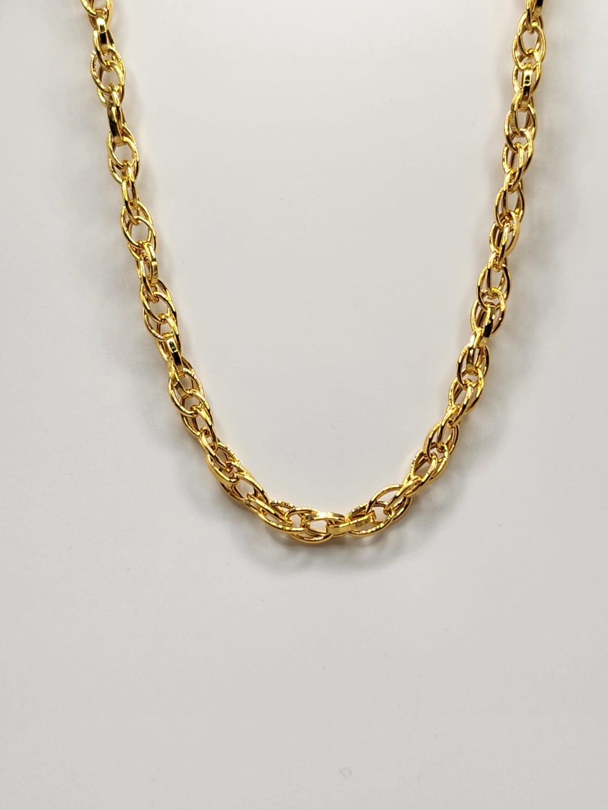 22K / 916 Gold - Inspire Ivry Chelsea Oval Twist Necklace - 12.33 gm
