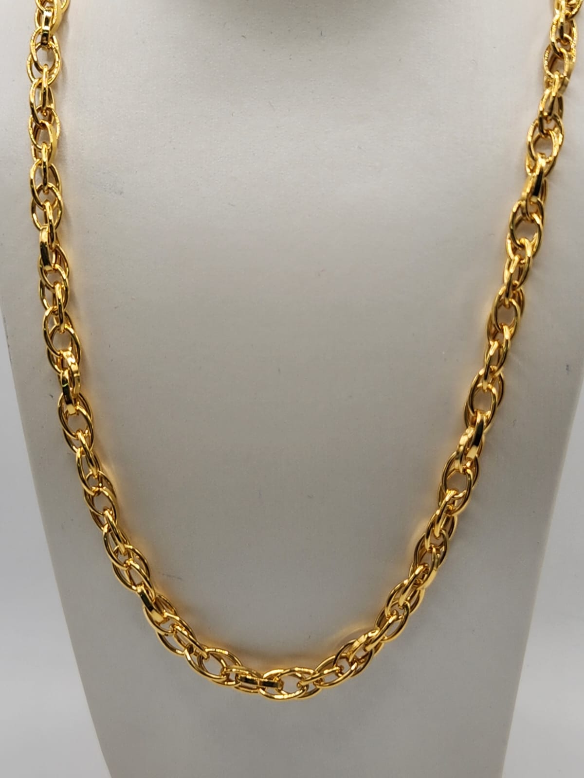 22K / 916 Gold - Inspire Ivry Chelsea Oval Twist Necklace - 12.33 gm