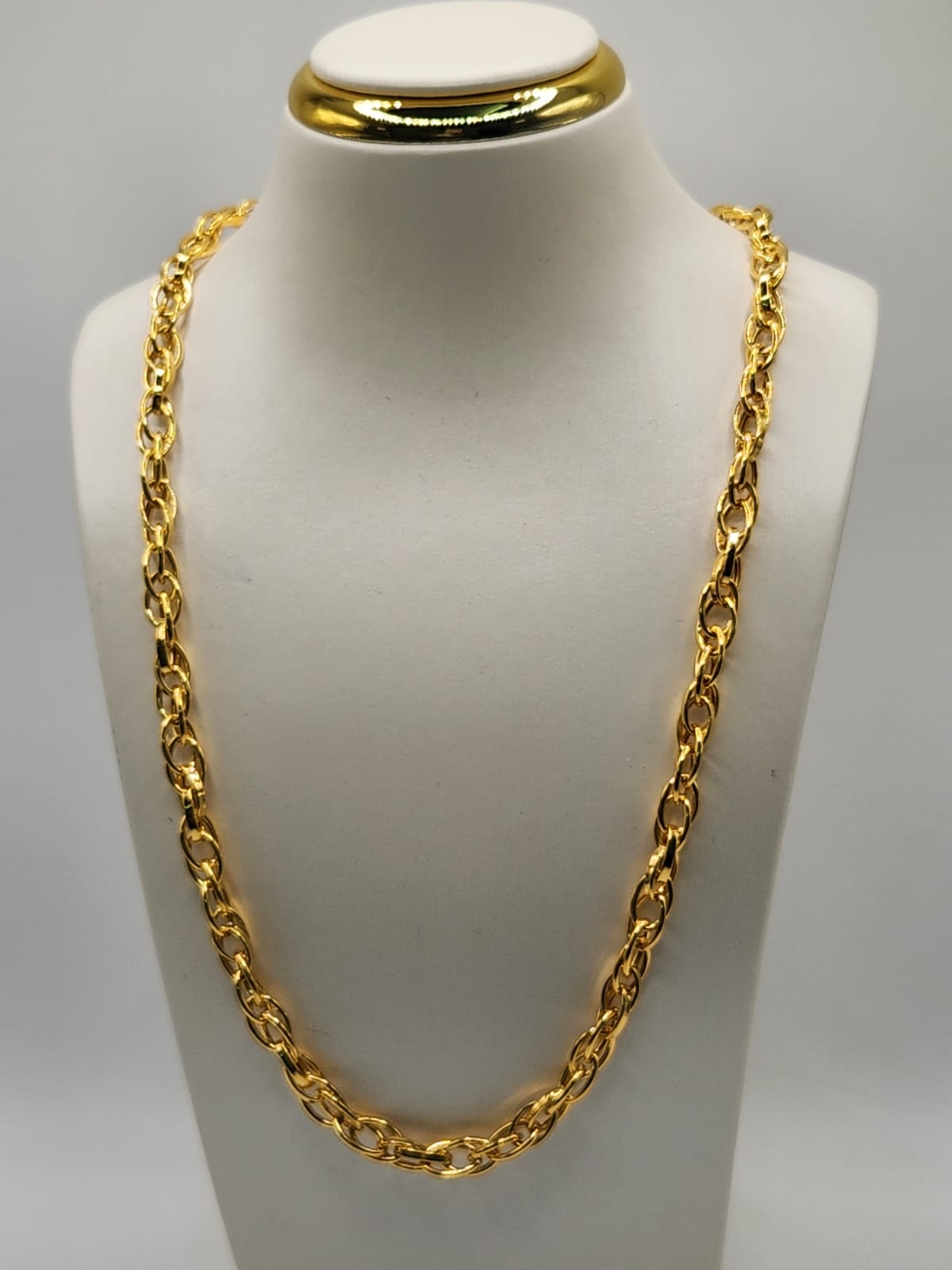 22K / 916 Gold - Inspire Ivry Chelsea Oval Twist Necklace - 12.33 gm