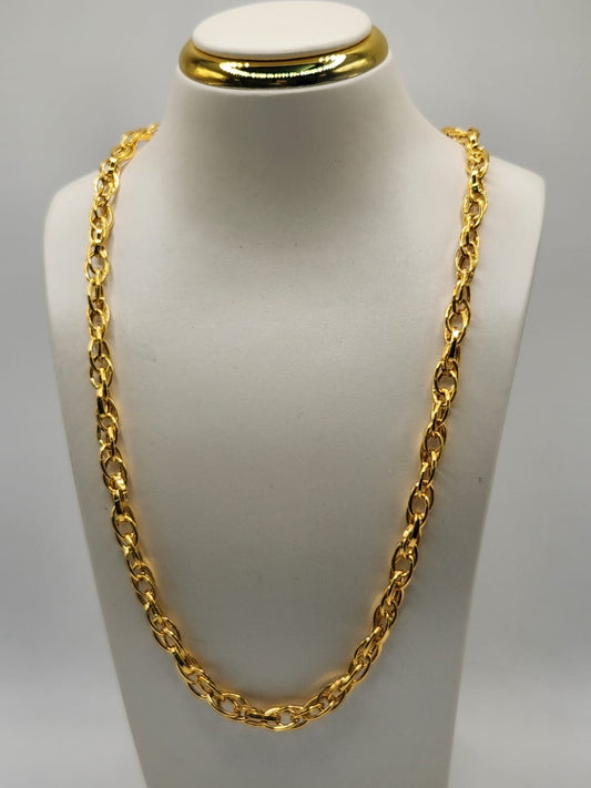 22K / 916 Gold - Inspire Ivry Chelsea Oval Twist Necklace - 12.33 gm