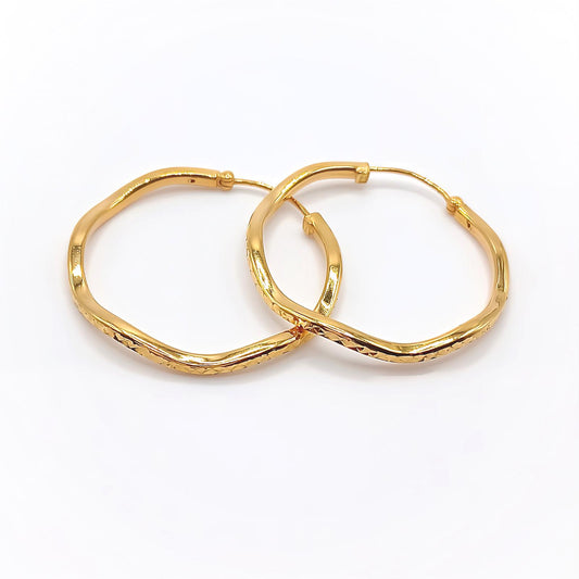 22K / 916 Gold - Continental Earring - 6.15 gm