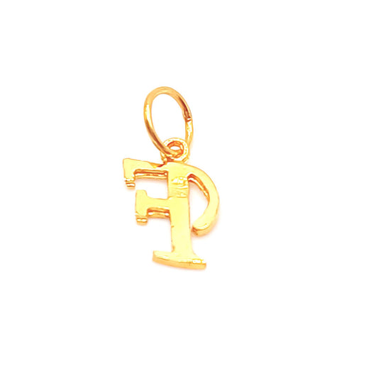 22K / 916 Gold - Alphabet Pendant Letter: F - 0.83 gm