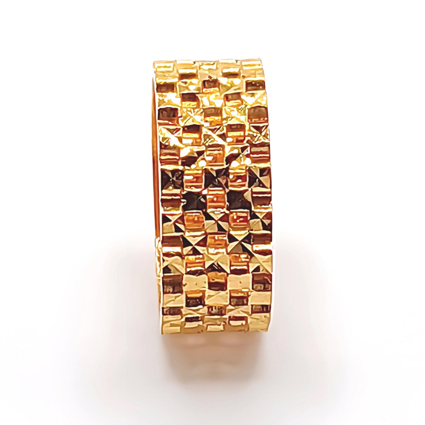 22K / 916 Gold - D/Cut Ring Size 17 - 4.05 gm