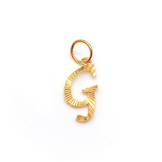 22K / 916 Gold - Alphabet Pendant Letter: G - 1.01 gm