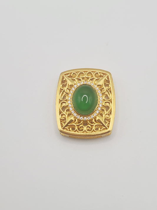 24K / 999 Gold - Inspire Ivry Olivia Wrist Stone Pendant - 12.20 gm