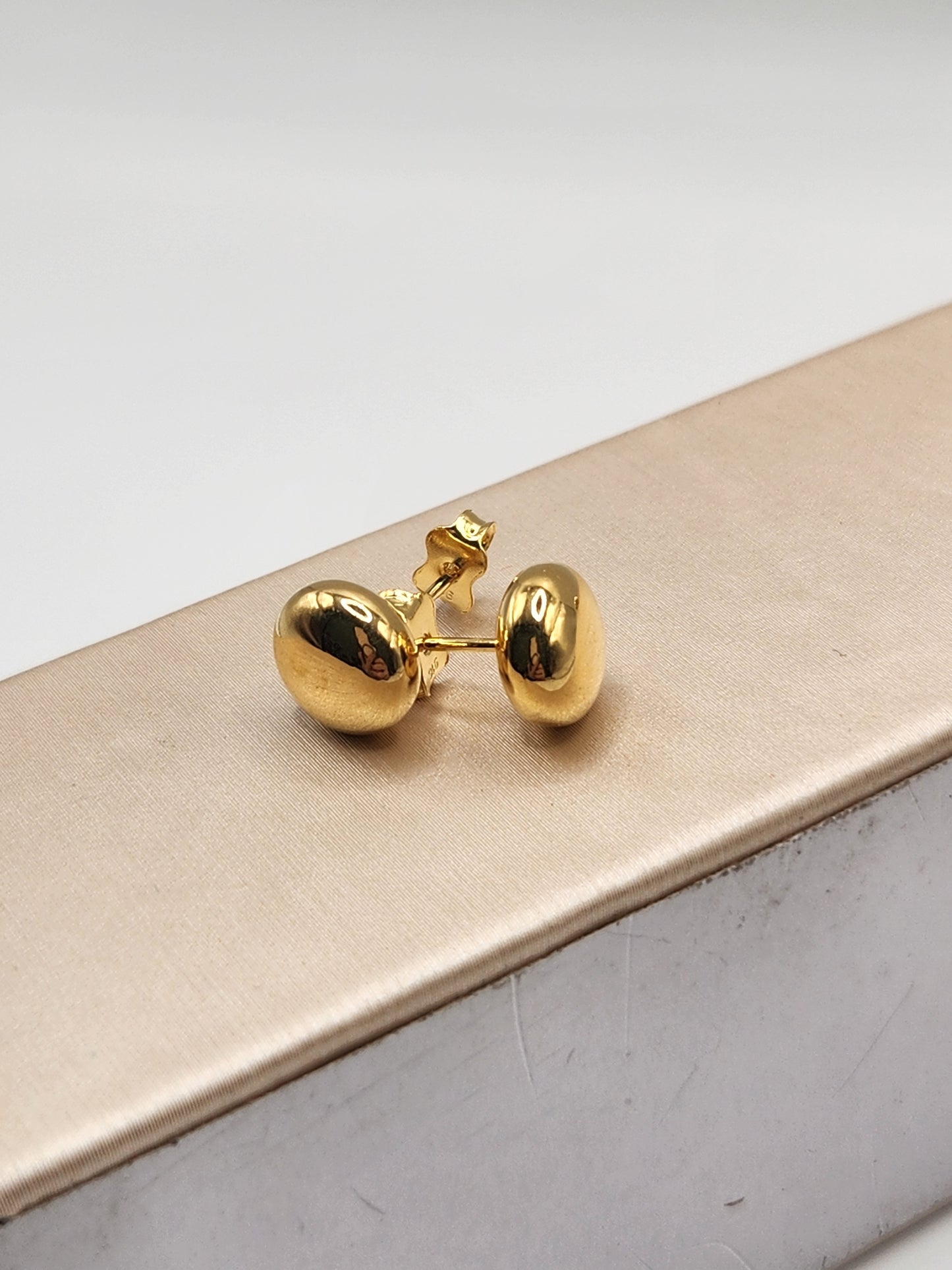 22K / 916 Gold - Inspire Ivry Hazel Button Earring - 1.63 gm