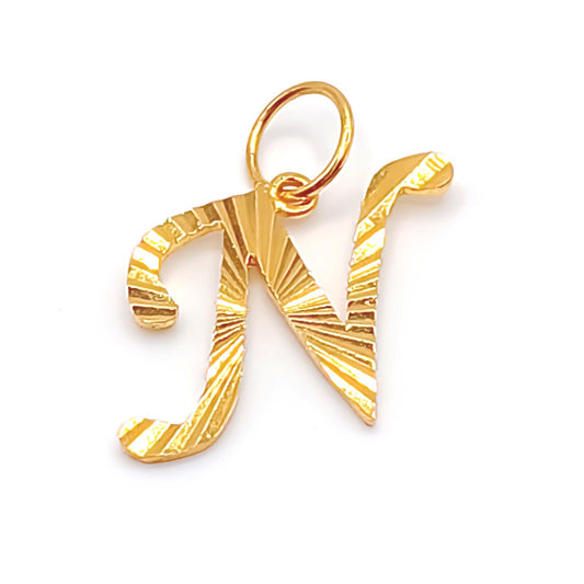 22K / 916 Gold - Alphabet Pendant Letter: N - 2.02gm