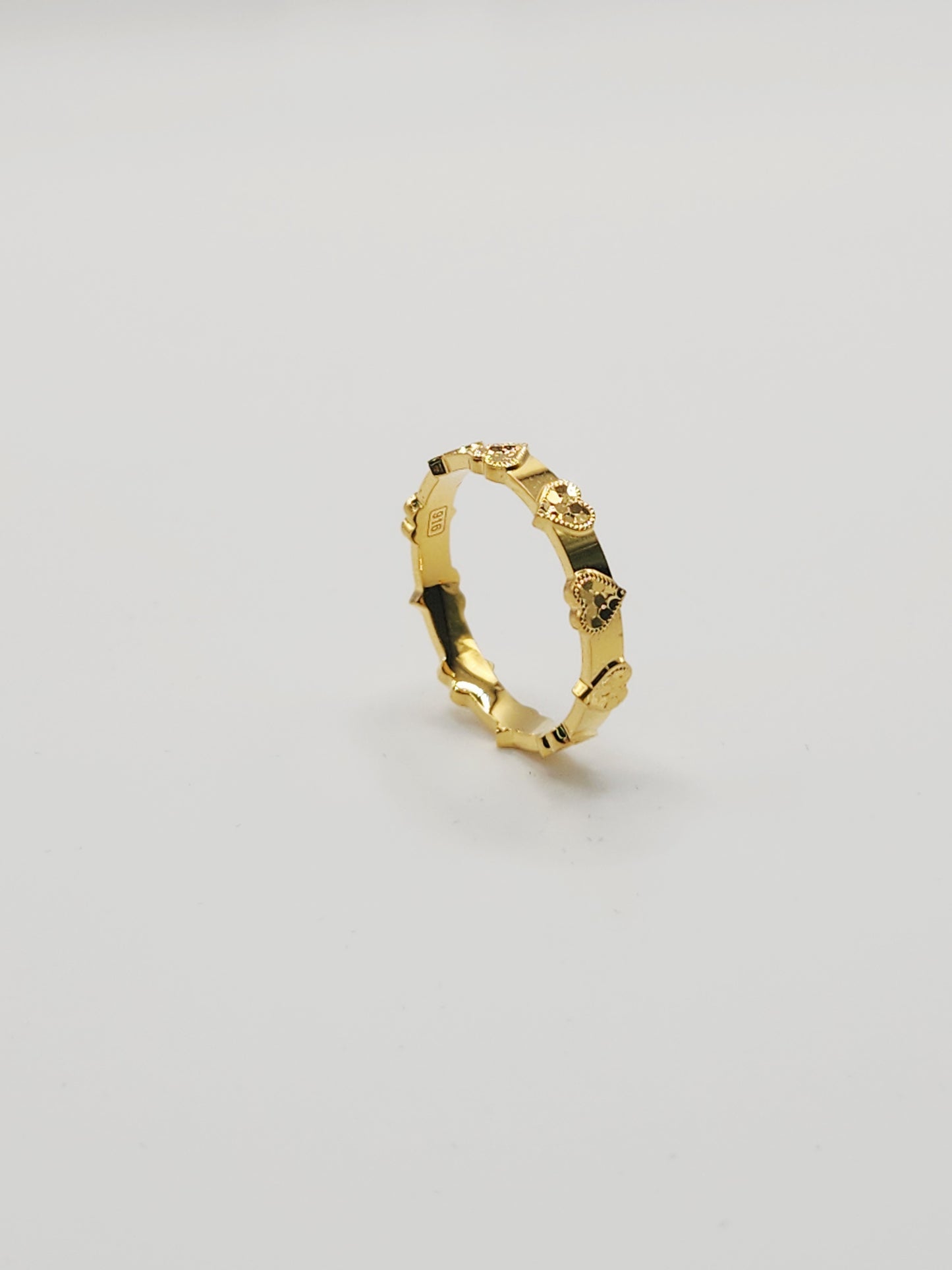 22K / 916 Gold - Inspire Chieti Julia Heart Ring Twin - 3.45 gm
