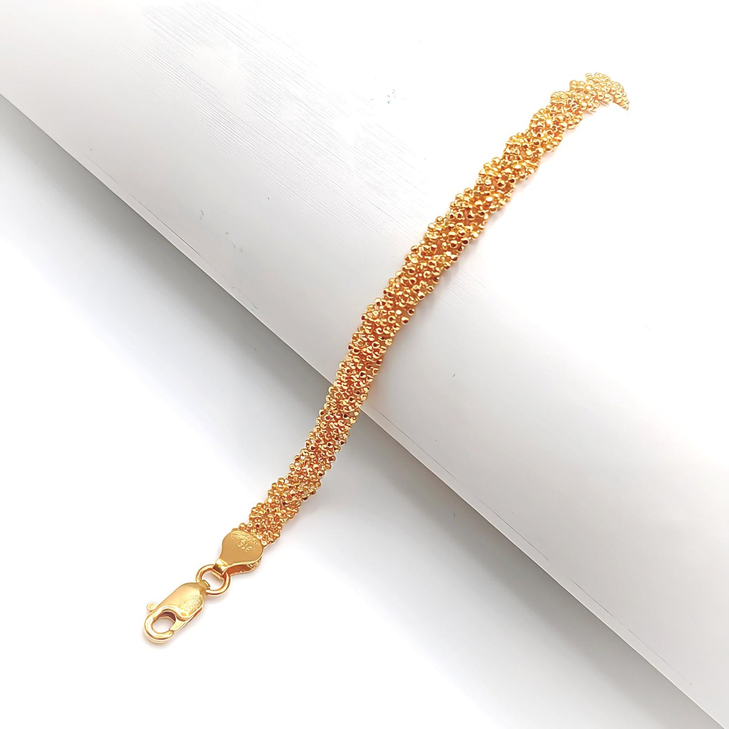 22K / 916 Gold - Ball Braided Bracelet - 7.06 gm