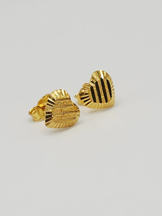 22K / 916 Gold - Inspire Ivry Hazel Heart Earring - 1.30 gm