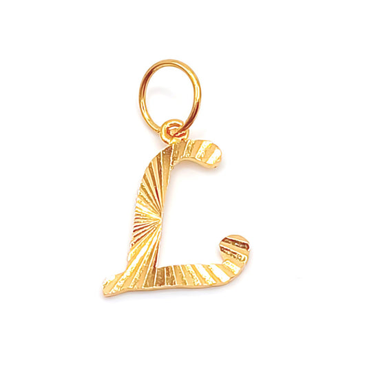 22K / 916 Gold - Alphabet Pendant Letter: L - 1.48 gm