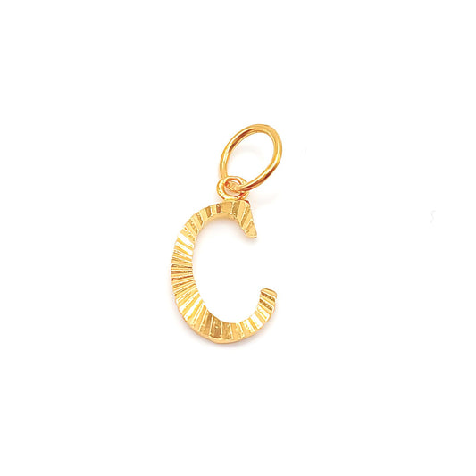 22K / 916 Gold - Alphabet Pendant Letter: C - 0.81 gm