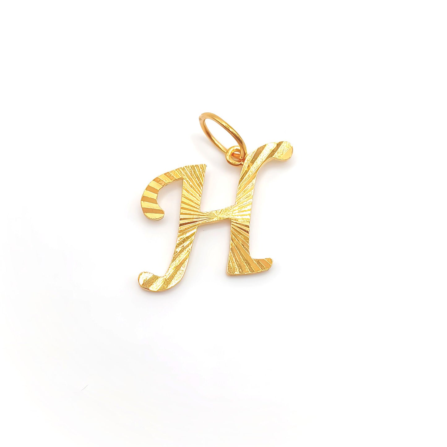 22K / 916 Gold - Alphabet Pendant Letter: H - 2.14 gm