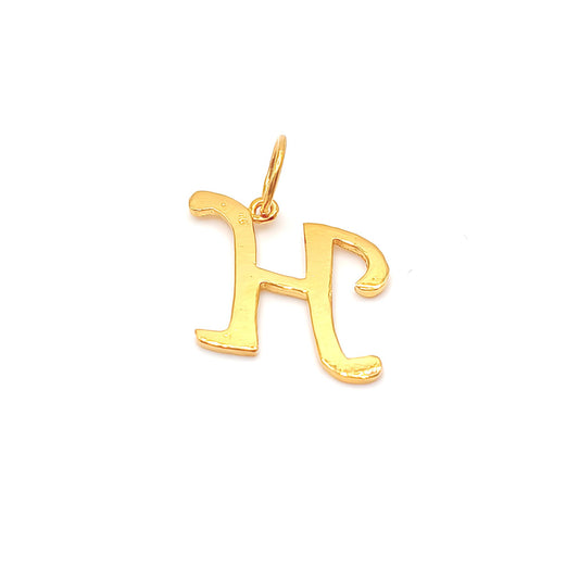 22K / 916 Gold - Alphabet Pendant Letter: H - 2.14 gm