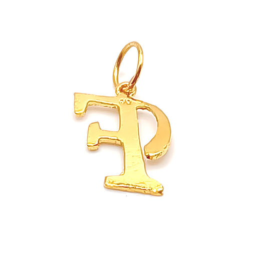 22K / 916 Gold - Alphabet Pendant Letter: F - 1.50 gm