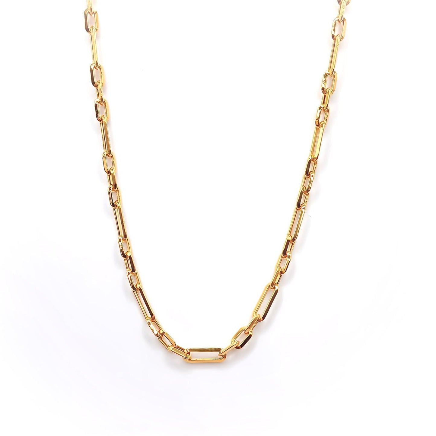 22K / 916 Gold - Inspire Modest Crisscross Necklace - 8.6 gm