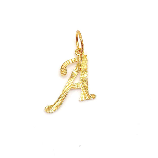 22K / 916 Gold - Alphabet Pendant Letter: A - 0.92 gm