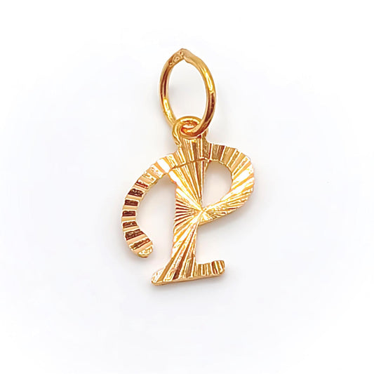 22K / 916 Gold - Alphabet Pendant Letter: P - 0.98 gm