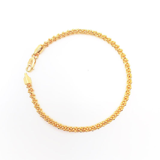 22K / 916 Gold - Twisted Round Ball Bracelet - 5.06 gm