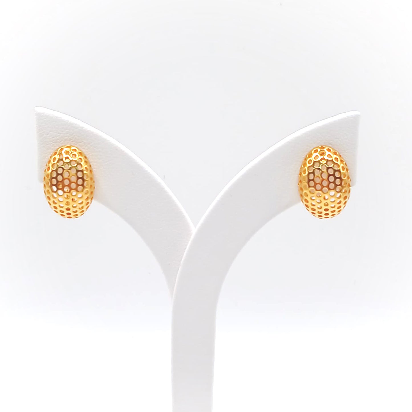22K / 916 Gold - Inspire Jubilee Dottee Oval Earring - 3.16 gm