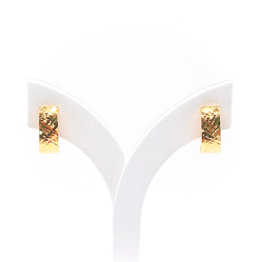 22K / 916 Gold - Inspire Jubilee Checker Earring - 2.55 gm