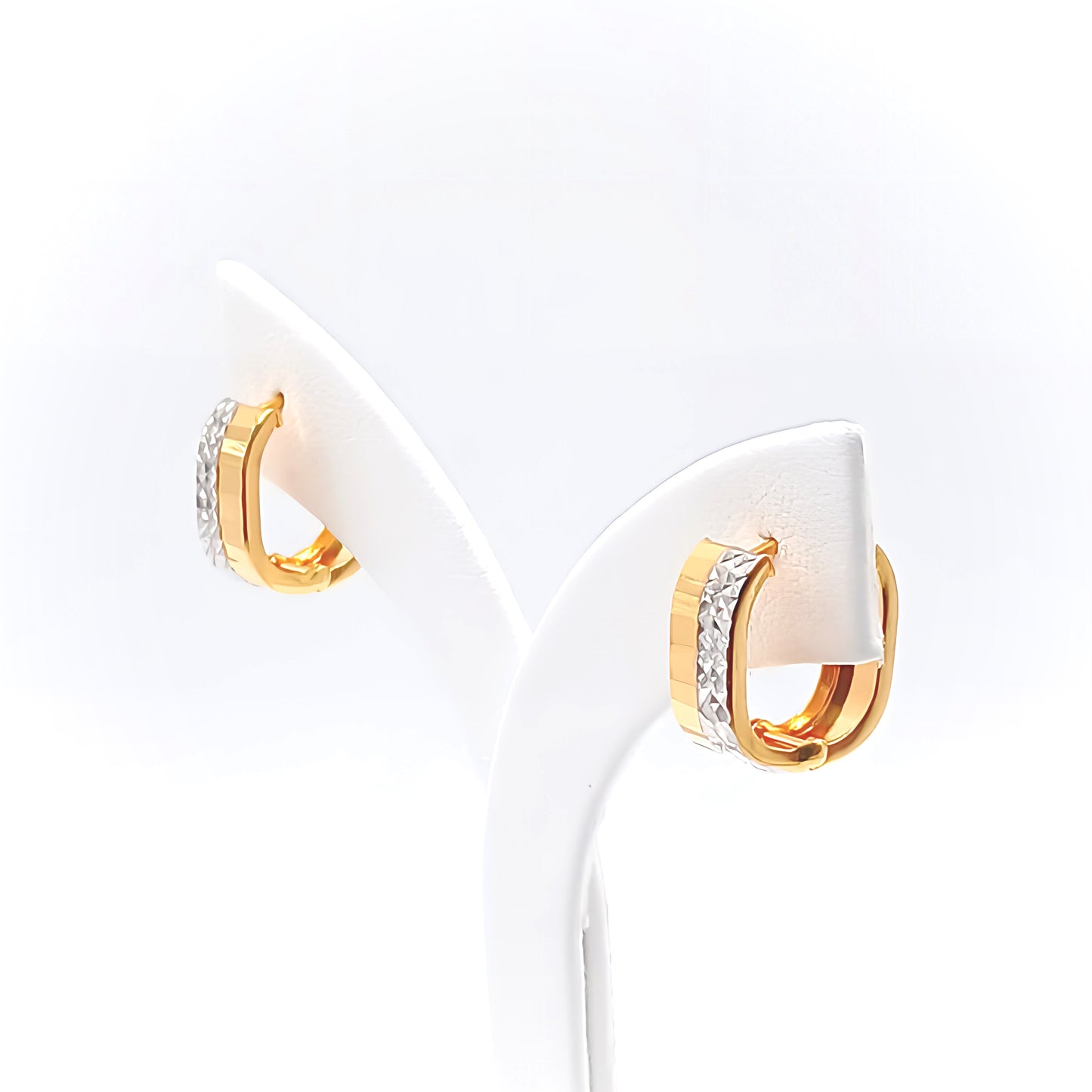 22K / 916 Gold - Inspire Jubilee Double Tone Earring - 2.59 gm