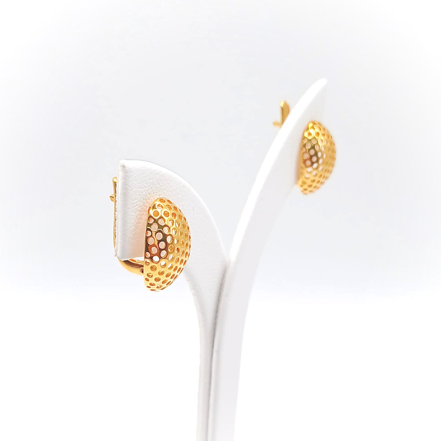22K / 916 Gold - Inspire Jubilee Dottee Oval Earring - 3.16 gm