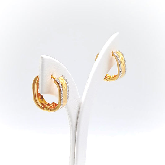 22K / 916 Gold - Inspire Jubilee Double Tone Earring - 2.53 gm