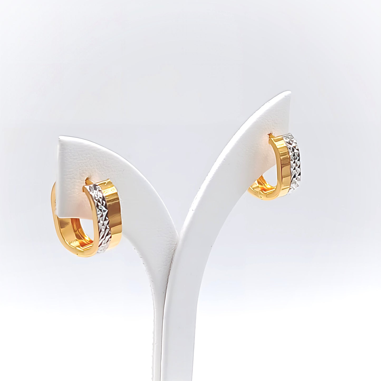22K / 916 Gold - Inspire Jubilee Double Tone Earring - 2.59 gm