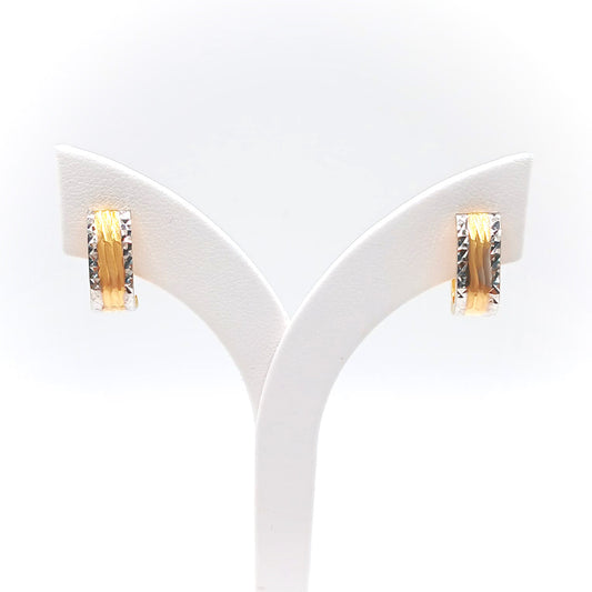 22K / 916 Gold - Inspire Jubilee Double Tone Rim Earring - 2.55 gm