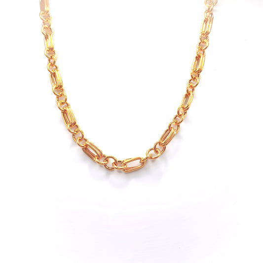22K / 916 Gold - Double Modest Link Necklace - 17.56 gm