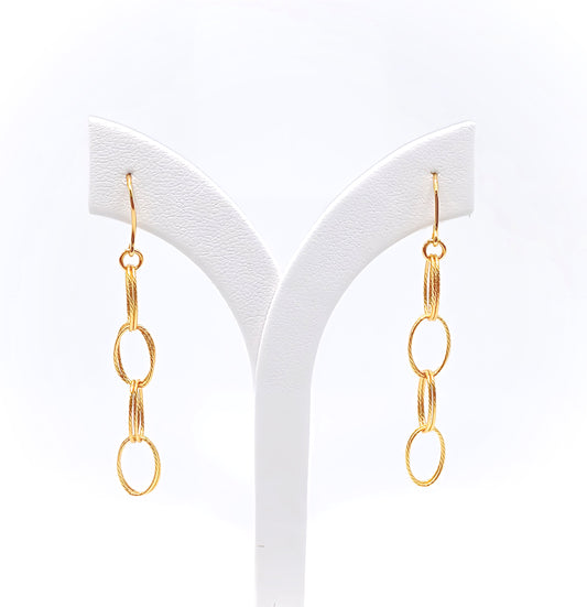 22K / 916 Gold - Inspire Chieti Swastika Earring - 2.52 gm
