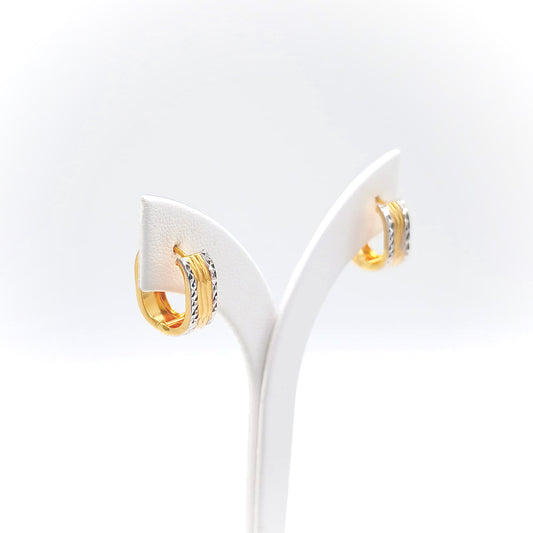 22K / 916 Gold - Inspire Jubilee Double Tone Rim Earring - 2.55 gm