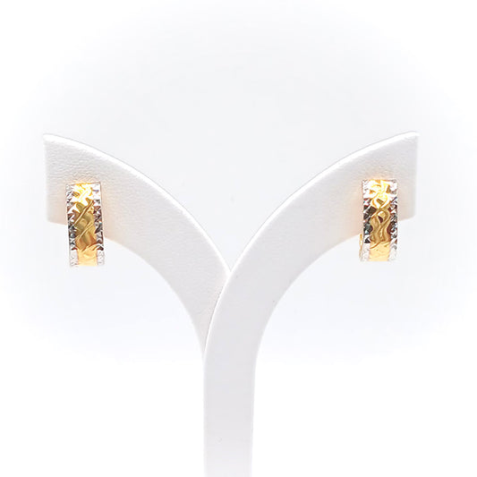 22K / 916 Gold - Inspire Jubilee Double Tone Earring - 2.53 gm