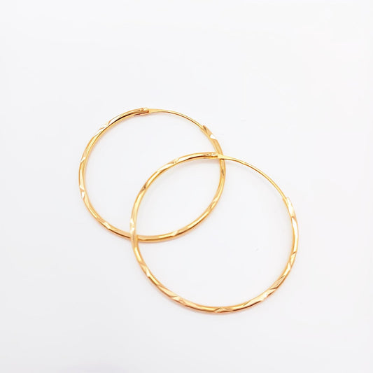 22K / 916 Gold - Round Continental Earring - 1.63 gm